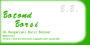 botond borsi business card